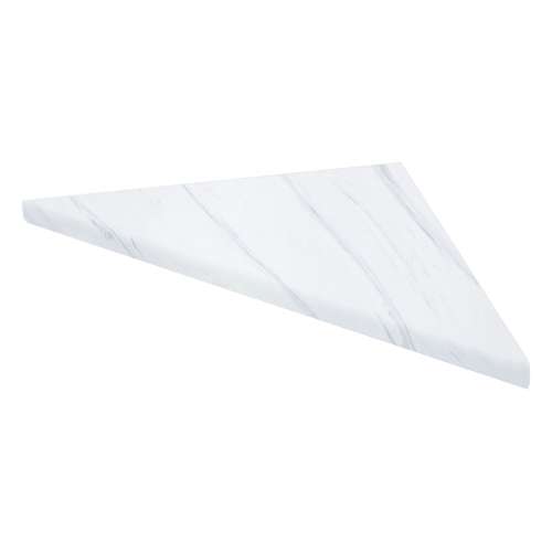 SMCS88PR-71 8-in x 8-in x 1-in Solid Surface Corner Shelf (Set of 2), Sedimentary