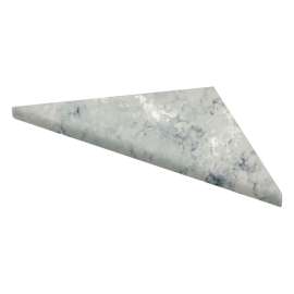 SMCS88PR-74 8-in x 8-in x 1-in Solid Surface Corner Shelf (Set of 2), Castle Grey