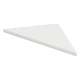 SMCS88PR-PW11 8-in x 8-in x 1-in Solid Surface Corner Shelf (Set of 2), Pure White