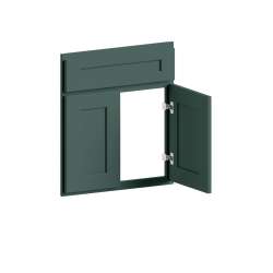 SMDCSF42-FR01-GR Framington 26-in x 1-in x 30-in Remington Diagonal Corner Sink Base Cabinet Front, Green