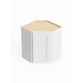 SMDCW2430 Framington 24-in x 12-in x 30-in Ready To Assemble Remington Diagonal Corner Wall Cabinet, White