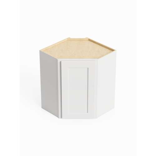 SMDCW2430 Framington 24-in x 12-in x 30-in Ready To Assemble Remington Diagonal Corner Wall Cabinet, White