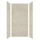 SMSWK483696-44 Silhouette 48-in x 36-in x 96-in Glue to Wall 3-Piece Shower Wall Kit, Tundra