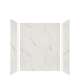 SMSWK603672-41 Silhouette 60-in x 36-in x 72-in Glue to Wall 3-Piece Shower Wall Kit, Pearl Stone