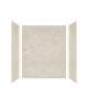 SMSWK603672-44 Silhouette 60-in x 36-in x 72-in Glue to Wall 3-Piece Shower Wall Kit, Tundra