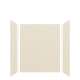 SMSWK603672-46 Silhouette 60-in x 36-in x 72-in Glue to Wall 3-Piece Shower Wall Kit, Linen