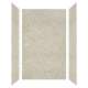 SMSWK603696-44 Silhouette 60-in x 36-in x 96-in Glue to Wall 3-Piece Shower Wall Kit, Tundra
