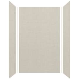 SMSWK603696-46 Silhouette 60-in x 36-in x 96-in Glue to Wall 3-Piece Shower Wall Kit, Linen