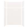 Silhouette 60-in x 32-in x 72/24-in Glue to Wall 3-Piece Transition Shower Wall Kit, White