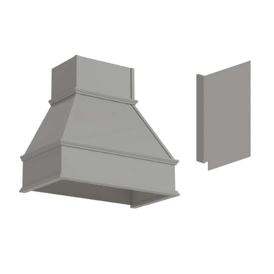 K-SMWH3019-ASM-LG Framington 32-in x 22-in x 34-in Assembled Wood Hood with Panel, Light Grey