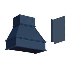 K-SMWH3019-ASM-NB Framington 32-in x 22-in x 34-in Assembled Wood Hood with Panel, Navy Blue