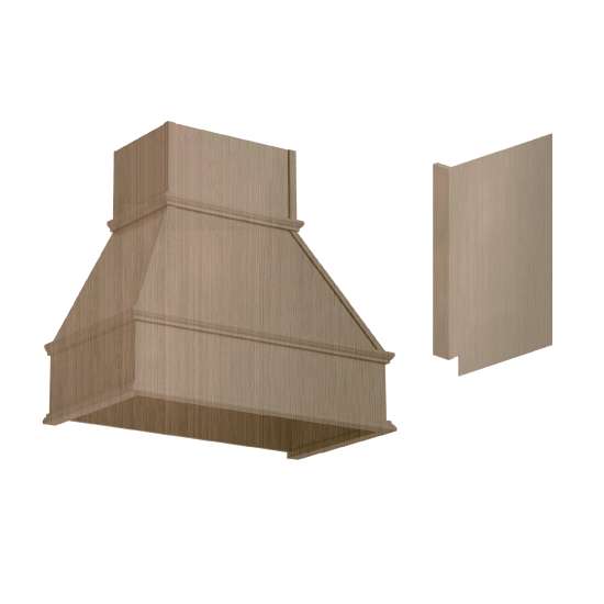 K-SMWH3019-ASM-TW Framington 32-in x 22-in x 34-in Assembled Wood Hood with Panel, Tan Wood