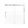 SMMBDT606008F-L-PC-SD Milan 60-in x 60-in Barn Bathtub Door Opening Left Side With 5/16-in Pattern Frost Glass And Sampson Double-Sided Handles, Polished Chrome
