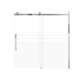 SMMBDT606008F-L-PC-SD Milan 60-in x 60-in Barn Bathtub Door Opening Left Side With 5/16-in Pattern Frost Glass And Sampson Double-Sided Handles, Polished Chrome