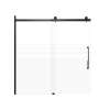 SMMBDT606008F-R-MB-JD Milan 60-in x 60-in Barn Bathtub Door Opening Right Side With 5/16-in Pattern Frost Glass And Juliette Double-Sided Handles, Matte Black