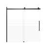 SMMBDT606008F-R-MB-RD Milan 60-in x 60-in Barn Bathtub Door Opening Right Side With 5/16-in Pattern Frost Glass And Royston Double-Sided Handles, Matte Black