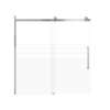 SMMBDT606008F-R-BS-SD Milan 60-in x 60-in Barn Bathtub Door Opening Right Side With 5/16-in Pattern Frost Glass And Sampson Double-Sided Handles, Brushed Stainless