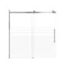SMMBDT606008F-R-BS-TD Milan 60-in x 60-in Barn Bathtub Door Opening Right Side With 5/16-in Pattern Frost Glass And Tyler Double-Sided Handles, Brushed Stainless