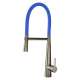 SM3560-LS/BL Bella Semi-Pro 1.8 GPM Single Hole Pull Down Spray Kitchen Faucet With Single Lever Hand And Blue Hose, Luxe Stainless