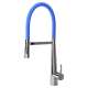 SM3560-PC/BL Bella Semi-Pro 1.8 GPM Single Hole Pull Down Spray Kitchen Faucet With Single Lever Hand And Blue Hose, Polished Chrome