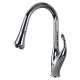 SM3590-PC Luca 1.8 GPM Single Hole Pull Down Spray Kitchen Faucet With Single Lever Handle, Polished Chrome