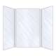 SMBWK603696-71 BelAir 60-In X 36-In X 96-In Glue To Wall 3-Piece Shower Wall Kit, Sedimentary