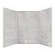 SMBWK604896-74 BelAir 60-In X 48-In X 96-In Glue To Wall 3-Piece Shower Wall Kit, Castle Grey