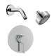 SMEPRK64-1-PC Evanna Single Function Round ADA Pressure Balance Shower Set, Polished Chrome