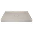 Linear 48-in x 34-in Ultra Low Shower Base with Center Drain, in Biscuit
