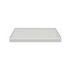 48-in x 34-in Solid Surface Low Profile Shower Base with End Drain, in Concrete