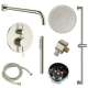 SMFTRK1610HB-2-BN FlowStat Two Function Round ADA Thermostatic With Hand Shower On Bar Set, Brushed Nickel