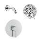 SMGPRK65-1-PC Greyson Single Function Round ADA Pressure Balance Shower Set, Polished Chrome