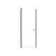 SMLSD287006C-BS Lydia 28-in x 70-in Pivot Shower Door With 1/4-in Clear Glass And Double-Sided Knobs, Brushed Stainless