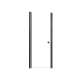 SMLSD287006C-MB Lydia 28-in x 70-in Pivot Shower Door With 1/4-in Clear Glass And Double-Sided Knobs, Matte Black