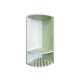 SMSC1506-50 Monterey 6-in x 6-in x 14-in Solid Surface Shower Caddy, Moonstone