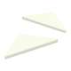 SMCSB99PR-02 9-in x 9-in x 1-in Solid Surface Corner Shelf With Brackets (Set of 2), Cameo/Biscuit