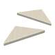 SMCSB99PR-28 9-in x 9-in x 1-in Solid Surface Corner Shelf With Brackets (Set of 2), Butternut