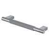 SMMSG12BS Manhattan 12-in ADA Grab Bar With Grey Silicone Grip, Brushed Stainless