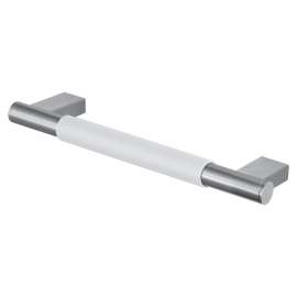 Manhattan Grab Bar with White Rubber Handle - In Multiple Configurations - SMMSWBS-M