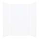 SMMW4K604896-21V Monterey 60-in x 48-in x 96-in Glue To Wall 3-Piece 4mm Shower Wall Kit, White Velvet