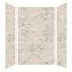 SMMW4K604896-49V Monterey 60-in x 48-in x 96-in Glue To Wall 3-Piece 4mm Shower Wall Kit, Creme Velvet