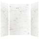 SMMW4K606096-47V Monterey 60-in x 60-in x 96-in Glue To Wall 3-Piece 4mm Shower Wall Kit, Carrara Velvet