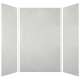 SMMW4K606096-50V Monterey 60-in x 60-in x 96-in Glue To Wall 3-Piece 4mm Shower Wall Kit, Moonstone Velvet