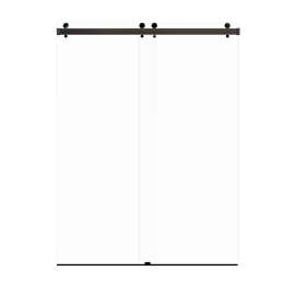 SMBYPT608010C-MB Bradley 60-in x 80-in By-Pass Shower Door With 3/8-in Clear Glass And Without Handles, Matte Black