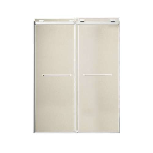 Samuel Müeller SMOBPT608009GP-M Olivia 60-in x 80-in Bypass Shower Door With 11/32-in Golden Sparkling Glass And Royston Handles