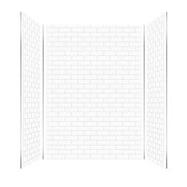 SMPWK603684-M Pioneer 60-in x 36-in x 84-in 3-Piece Shower Wall Kit