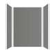 SMPWK603684-440 Pioneer 60-in x 36-in x 84-in 3-Piece Shower Wall Kit, Dark Grey (Textured Herringbone Pattern)