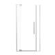 SMRDPD4276108C-BS Reverie Duo 42-in x 76-in Pivot Shower Door With 5/16-in Clear Glass And Sampson Double-Sided Handles, Brushed Stainless