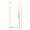 SMRDPD4276108C-CB Reverie Duo 42-in x 76-in Pivot Shower Door With 5/16-in Clear Glass And Sampson Double-Sided Handles, Champagne Bronze