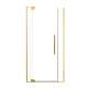 SMRDPD4276108C-CB Reverie Duo 42-in x 76-in Pivot Shower Door With 5/16-in Clear Glass And Sampson Double-Sided Handles, Champagne Bronze